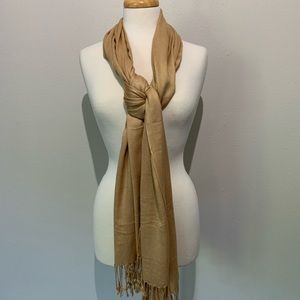 Pashmina Style Scarf Gold